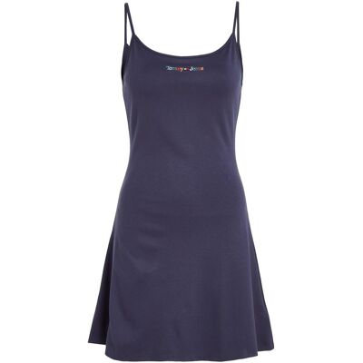 Tommy Hilfiger Damen, Kleider, TJW Color Serifen FLAR DW0DW15753 C87 S, Blau, (S) Tommy Hilfiger Damen, Kleider, TJW Color Serifen FLAR DW0DW15753 C87 S, Blau, (S)