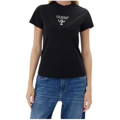 Guess Damen, Shirts, Colette Tee Damen-T-Shirt Schwarz, Schwarz, (XS) Guess Damen, Shirts, Colette Tee Damen-T-Shirt Schwarz, Schwarz, (XS)