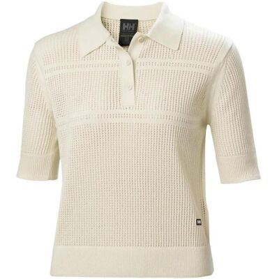 Helly Hansen Salt Knit Polo - Weiß, Orange, Rot, Grau - Poloshirt Helly Hansen Salt Knit Polo - Weiß, Orange, Rot, Grau - Poloshirt