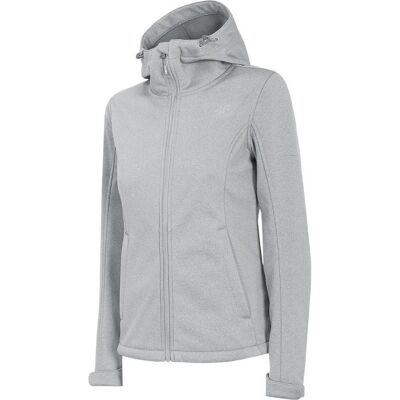 4F, Damen, Outdoorjacken, Damen Softshelljacke Cool Light Grey Melange H4Z22 SFD350 27M (S) (S), Grau, S 4F, Damen, Outdoorjacken, Damen Softshelljacke Cool Light Grey Melange H4Z22 SFD350 27M (S) (S), Grau, S