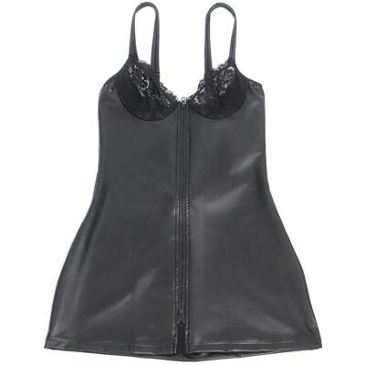Subblime, Damen, Kleider, - 957575 LEDERKLEID MIT REISSVERSCHLUSS SCHWARZ L/XL, Schwarz, (L, XL) Subblime, Damen, Kleider, - 957575 LEDERKLEID MIT REISSVERSCHLUSS SCHWARZ L/XL, Schwarz, (L, XL)