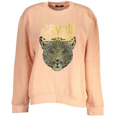 Cavalli Class, Damen, Pullover, Rosa Polyester Women Sweatshirt, Pink, (XL) Cavalli Class, Damen, Pullover, Rosa Polyester Women Sweatshirt, Pink, (XL)