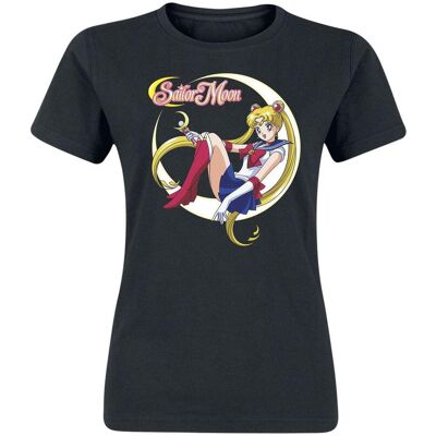 ABYstyle, Damen, Shirts, SAILOR MOON - Tshirt Sailor Moon woman SS black - basic, Schwarz, (M) ABYstyle, Damen, Shirts, SAILOR MOON - Tshirt Sailor Moon woman SS black - basic, Schwarz, (M)