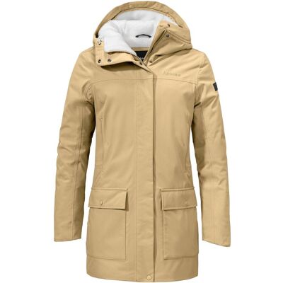 Schöffel, Damen, Winterjacken, Women's Insulated Parka Rotterdam, Beige, (36, S) Schöffel, Damen, Winterjacken, Women's Insulated Parka Rotterdam, Beige, (36, S)