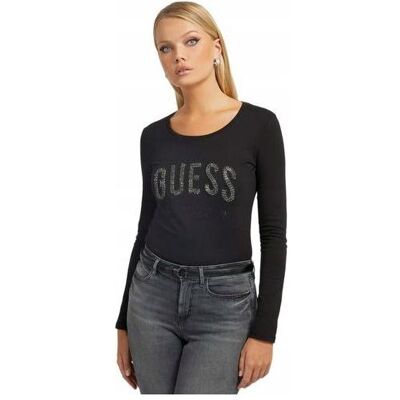 Guess Damen, Shirts, Langarm-T-Shirt für Damen, (XS) Guess Damen, Shirts, Langarm-T-Shirt für Damen, (XS)
