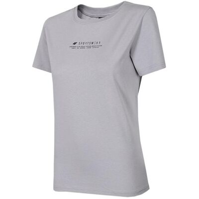 4F, Damen, Hemden, Damen T-Shirt cool hellgrau H4Z22 TSD019 27S (M), Grau, (M) 4F, Damen, Hemden, Damen T-Shirt cool hellgrau H4Z22 TSD019 27S (M), Grau, (M)