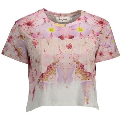 Desigual, Damen, Shirts, Rosa Cotton Women T-Shirt, Rosa, Pink, (L) Desigual, Damen, Shirts, Rosa Cotton Women T-Shirt, Rosa, Pink, (L)