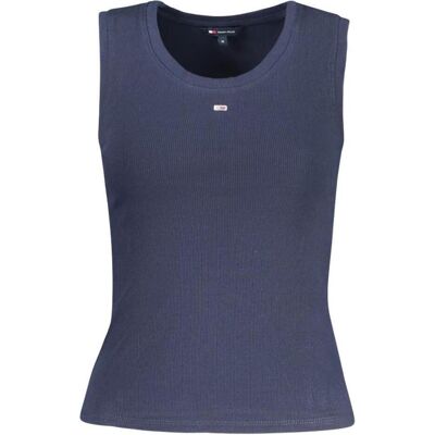 Tommy Jeans, Damen, Shirts, Tjw Essential Rib Tank Ext, Blau, (S) Tommy Jeans, Damen, Shirts, Tjw Essential Rib Tank Ext, Blau, (S)