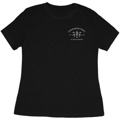 Crankbrothers, Damen, Shirts, 25th Anniversary Edition T-Shirt Women, black/light gray, M, Schwarz, Grau, (M) Crankbrothers, Damen, Shirts, 25th Anniversary Edition T-Shirt Women, black/light gray, M, Schwarz, Grau, (M)