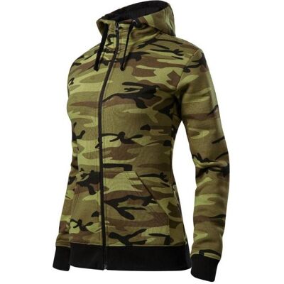 Malfini, Damen, Pullover, Camo Zipper W MLI-C2034, Grün, Mehrfarbig, (XXL) Malfini, Damen, Pullover, Camo Zipper W MLI-C2034, Grün, Mehrfarbig, (XXL)