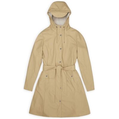 Rains, Damen, Mäntel, Curve Long Jacket W3 2025-SS, Beige Rains, Damen, Mäntel, Curve Long Jacket W3 2025-SS, Beige