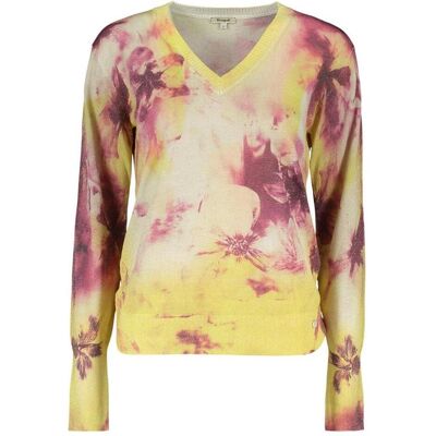 Desigual, Damen, Pullover, Minsk, Gelb, Pink, (XS) Desigual, Damen, Pullover, Minsk, Gelb, Pink, (XS)