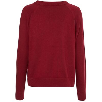 Tommy Hilfiger Damen, Pullover, Pullover, Rot, (L) Tommy Hilfiger Damen, Pullover, Pullover, Rot, (L)
