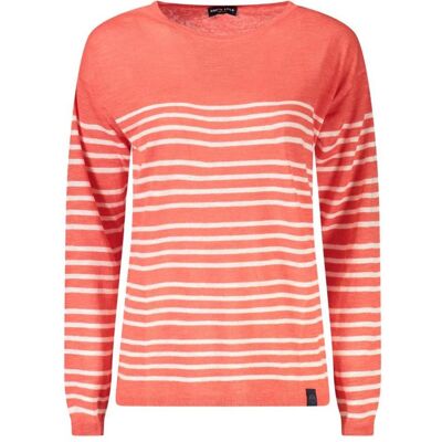 North Sails, Damen, Pullover, Rosso Linen Women's Maglia, Rot, (M) North Sails, Damen, Pullover, Rosso Linen Women's Maglia, Rot, (M)