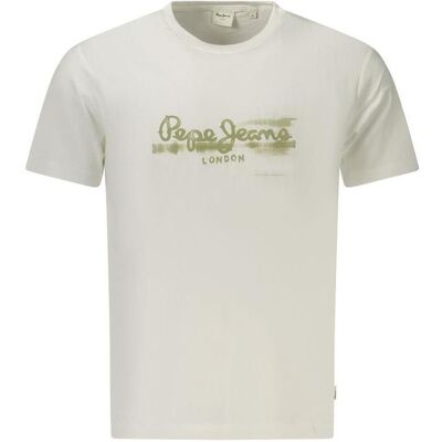 Pepe Jeans, Unisex, Shirts, Seasonal Logo Fantasy 3, Weiss, Blau, (M) Pepe Jeans, Unisex, Shirts, Seasonal Logo Fantasy 3, Weiss, Blau, (M)