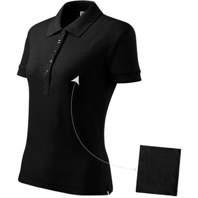 Adler, Damen, Shirts, Cotton W MLI-21301 Polo Shirt, Schwarz, (XL) Adler, Damen, Shirts, Cotton W MLI-21301 Polo Shirt, Schwarz, (XL)