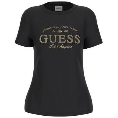 Guess Damen, Shirts, Damen-T-Shirt Marina Schwarz, Schwarz, (L) Guess Damen, Shirts, Damen-T-Shirt Marina Schwarz, Schwarz, (L)