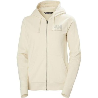 Helly Hansen, Damen, Pullover, Hoodie mit durchgehendem Reissverschluss und Logo 2.0, Beige, (M) Helly Hansen, Damen, Pullover, Hoodie mit durchgehendem Reissverschluss und Logo 2.0, Beige, (M)