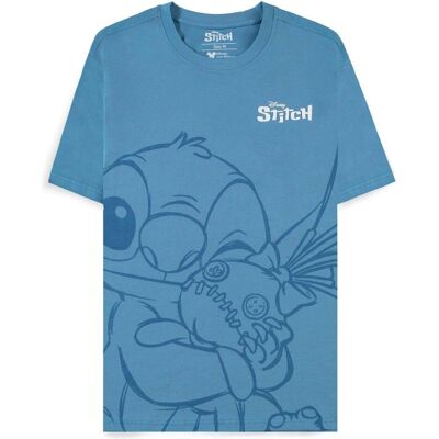 Difuzed, Damen, Shirts, Lilo & Stitch T-Shirt Hugging Stitch (XL), Grau, Blau, (XL) Difuzed, Damen, Shirts, Lilo & Stitch T-Shirt Hugging Stitch (XL), Grau, Blau, (XL)