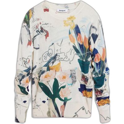 Desigual, Damen, Pullover, Lacroix, Beige, (S) Desigual, Damen, Pullover, Lacroix, Beige, (S)