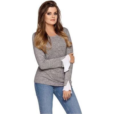 Babel, Damen, Blusen, Babell Bluzka damska Dorothy szara r. XL (BAB-DOROT-MSZ-BLD-X1), Rosa, (XL) Babel, Damen, Blusen, Babell Bluzka damska Dorothy szara r. XL (BAB-DOROT-MSZ-BLD-X1), Rosa, (XL)