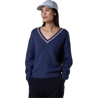 Rossignol, Damen, Pullover, Damen V-Ausschnitt Pulli, Blau, (M) Rossignol, Damen, Pullover, Damen V-Ausschnitt Pulli, Blau, (M)