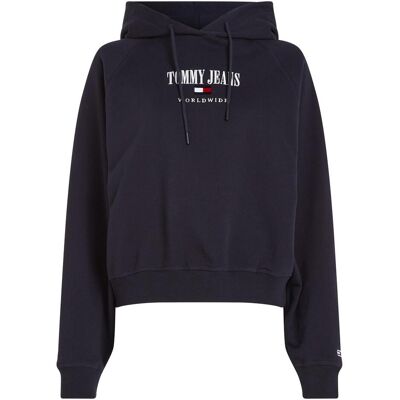Tommy Hilfiger Damen, Pullover, Tjw Rlx Archive Damen Kapuzenpullover, Blau, (XS) Tommy Hilfiger Damen, Pullover, Tjw Rlx Archive Damen Kapuzenpullover, Blau, (XS)