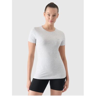 4F, Damen, Shirts, Damen-Baumwoll-T-Shirt mit schmaler Passform, Mehrfarbig, (XXL) 4F, Damen, Shirts, Damen-Baumwoll-T-Shirt mit schmaler Passform, Mehrfarbig, (XXL)
