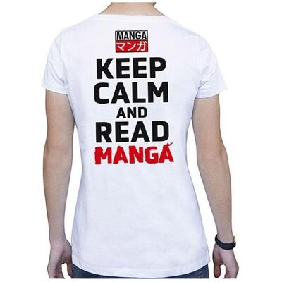 ABYstyle, Damen, Shirts, KEEP CALM AND READ MANGA - Woman white tshirt - Asian Art, Weiss, (L) ABYstyle, Damen, Shirts, KEEP CALM AND READ MANGA - Woman white tshirt - Asian Art, Weiss, (L)