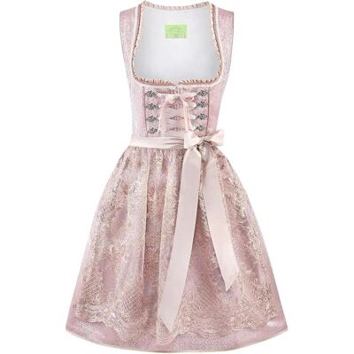 Stockerpoint, Damen, Kleider, Damen Amena Mini Dirndl mit Kanten Schürze, gewebt, Rosa, (44) Stockerpoint, Damen, Kleider, Damen Amena Mini Dirndl mit Kanten Schürze, gewebt, Rosa, (44)