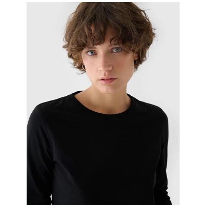 4F, Damen, Blusen, Damen Oversize Langarm glatt, Schwarz, (S) 4F, Damen, Blusen, Damen Oversize Langarm glatt, Schwarz, (S)