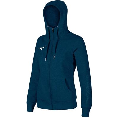 Mizuno, Damen, Pullover, Sweat FZ Hoodie Damen, Blau, (M) Mizuno, Damen, Pullover, Sweat FZ Hoodie Damen, Blau, (M)