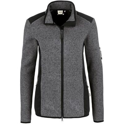 Hakro, Damen, Outdoorjacken, Strickfleecejacke Churchill (L), Grau, L Hakro, Damen, Outdoorjacken, Strickfleecejacke Churchill (L), Grau, L