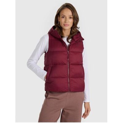 4F, Damen, Westen, Women's down vest with synthetic filling 4FRAW25TVJAF326-60S, Grau, (XS) 4F, Damen, Westen, Women's down vest with synthetic filling 4FRAW25TVJAF326-60S, Grau, (XS)