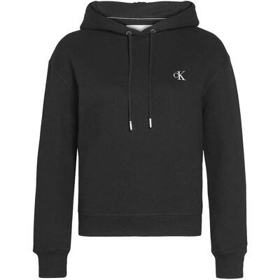 Calvin Klein Jeans, Damen, Pullover, Kapuzensweater, Schwarz, (M) Calvin Klein Jeans, Damen, Pullover, Kapuzensweater, Schwarz, (M)