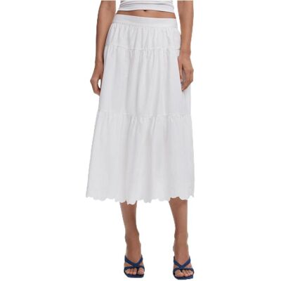Desigual, Damen, Röcke, Fal Tolstoi, Weiss, (M) Desigual, Damen, Röcke, Fal Tolstoi, Weiss, (M)