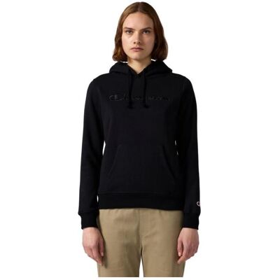 Champion, Damen, Pullover, schwarzer Damen-Kapuzenpullover, Schwarz, (S) Champion, Damen, Pullover, schwarzer Damen-Kapuzenpullover, Schwarz, (S)