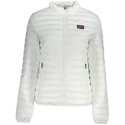 Norway 1963, Unisex, Leichte Jacken, White Polyamide Full-Length Jacket, Weiss, (M) Norway 1963, Unisex, Leichte Jacken, White Polyamide Full-Length Jacket, Weiss, (M)