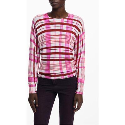 Desigual, Damen, Pullover, Damenpullover Rosa, Rosa, Pink, (XS) Desigual, Damen, Pullover, Damenpullover Rosa, Rosa, Pink, (XS)