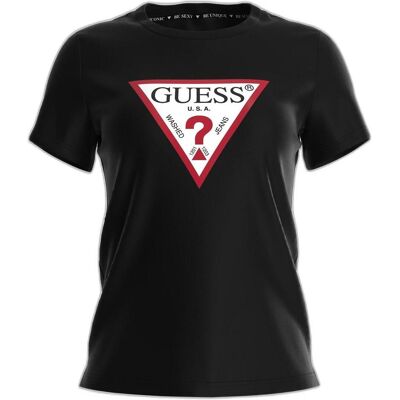 Guess Damen, Shirts, t-shirt damen original, Schwarz, (XL) Guess Damen, Shirts, t-shirt damen original, Schwarz, (XL)