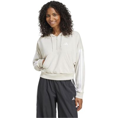 Adidas Damen, Pullover, W 3s Ft Qz HD, Beige, (L) Adidas Damen, Pullover, W 3s Ft Qz HD, Beige, (L)