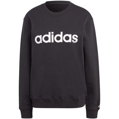 Adidas Damen, Pullover, Essentials Linear French Terry Sweatshirt, Schwarz, (M) Adidas Damen, Pullover, Essentials Linear French Terry Sweatshirt, Schwarz, (M)