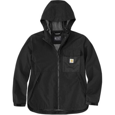 Carhartt, Damen, Leichte Jacken, Giacca con Cappuccio Compattabile, Schwarz, (L) Carhartt, Damen, Leichte Jacken, Giacca con Cappuccio Compattabile, Schwarz, (L)