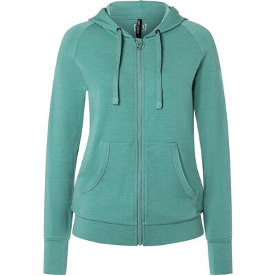 Super Natural, Damen, Pullover, W Everyday Zip Hoodie, Türkis, Grün, (M) Super Natural, Damen, Pullover, W Everyday Zip Hoodie, Türkis, Grün, (M)