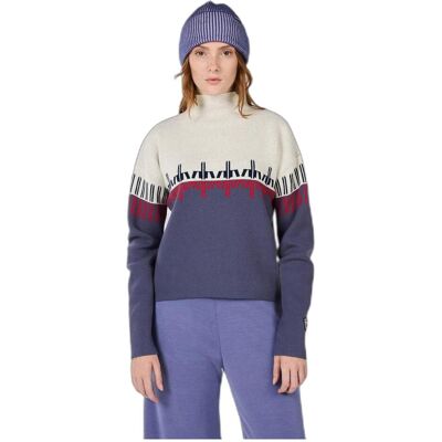Rossignol, Damen, Pullover, Damen Rollkragenpullover mit Muster, Blau, (XS) Rossignol, Damen, Pullover, Damen Rollkragenpullover mit Muster, Blau, (XS)
