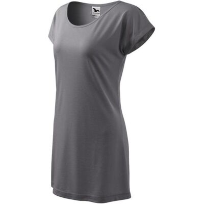 Malfini, Damen, Kleider, Love W Dress MLI-12336, Grau, Silber, (S) Malfini, Damen, Kleider, Love W Dress MLI-12336, Grau, Silber, (S)