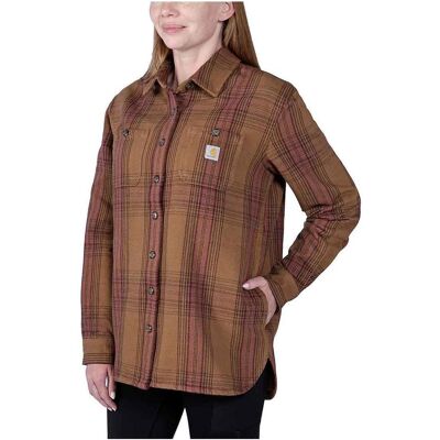 Carhartt, Damen, Hemden, Koszula Wierzchnia z Polarem Heavy Brown, Braun, (L) Carhartt, Damen, Hemden, Koszula Wierzchnia z Polarem Heavy Brown, Braun, (L)