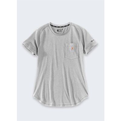 Carhartt, Damen, Shirts, T-Shirt Force Mid Logo in Grau, Grau, (L) Carhartt, Damen, Shirts, T-Shirt Force Mid Logo in Grau, Grau, (L)