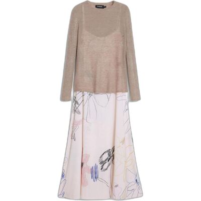 Desigual, Damen, Kleider, Kala, Weiss, (40, 42, L) Desigual, Damen, Kleider, Kala, Weiss, (40, 42, L)