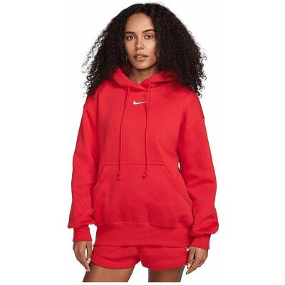 Nike, Damen, Pullover, NSW Phnx FLC, Weiss, Rot, (M) Nike, Damen, Pullover, NSW Phnx FLC, Weiss, Rot, (M)